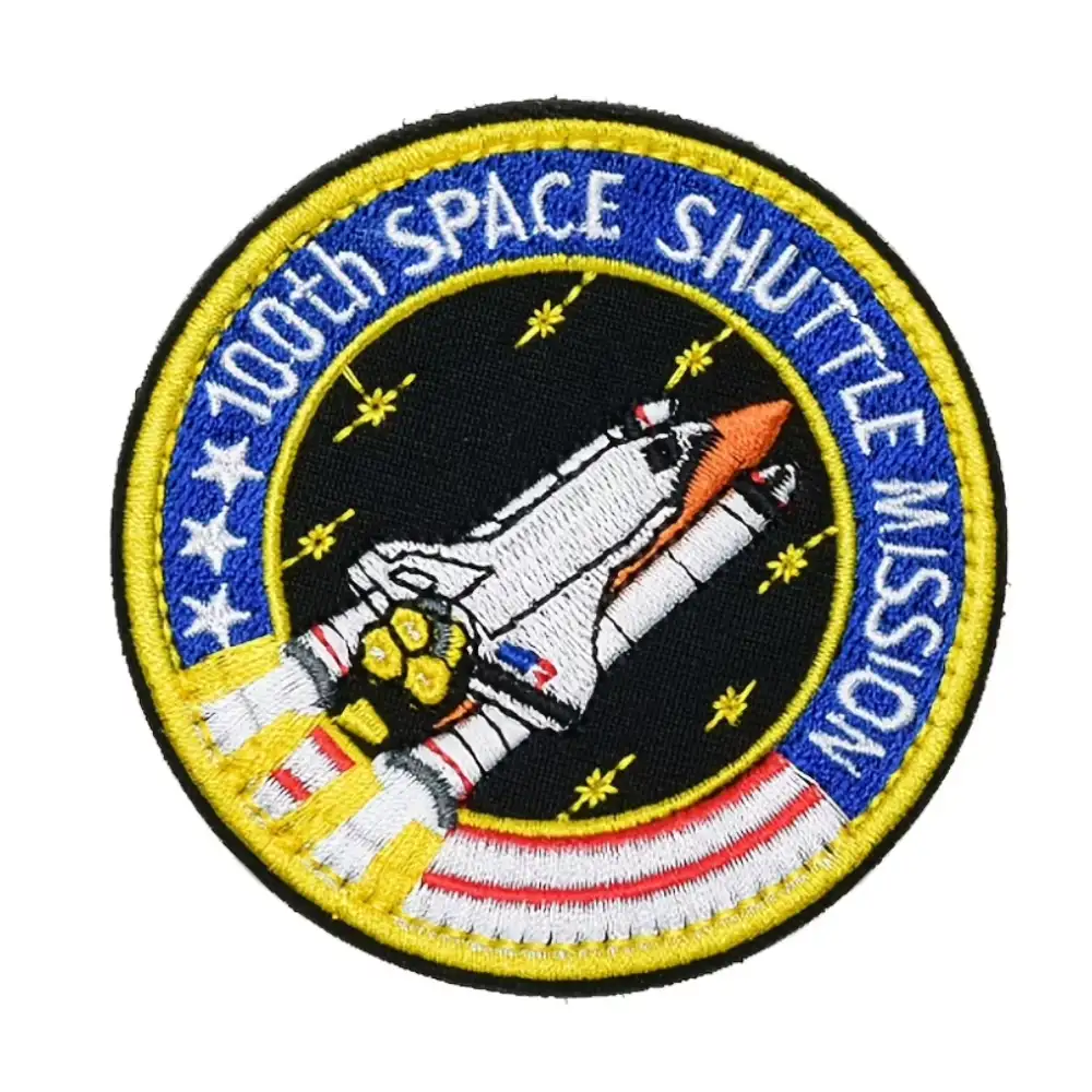 NASA 100th Space Shuttle Mission Embroidered Velcro Patch