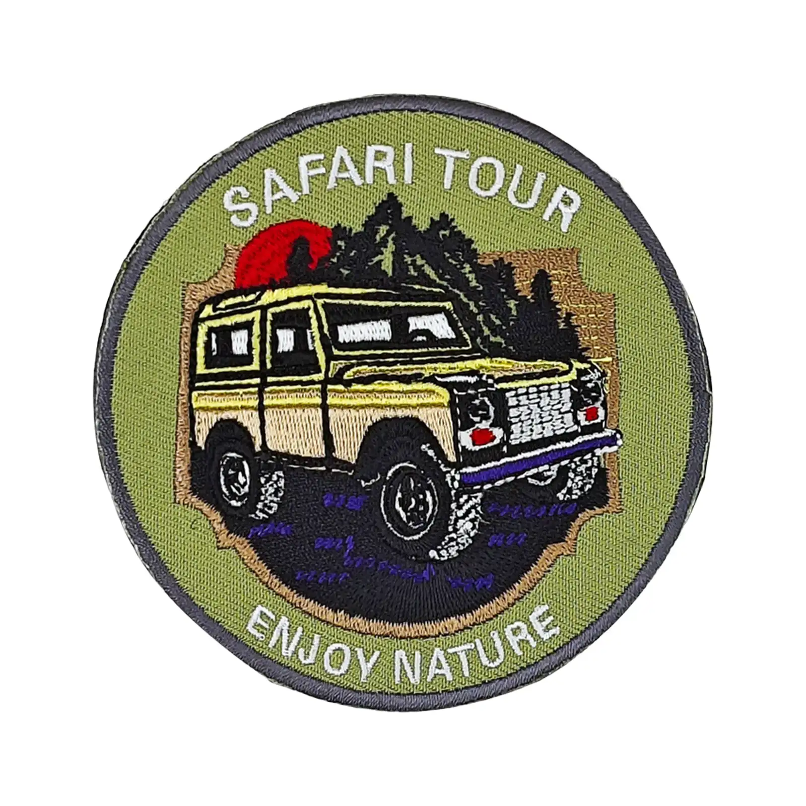 Outdoor Adventure Embroidered Hook-and-Loop Patch
