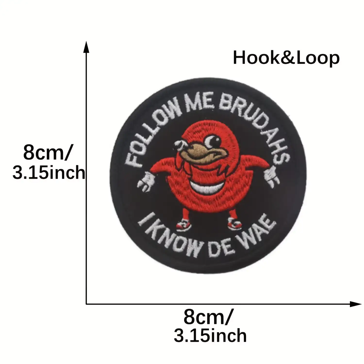 Uganda Nakrus Funny Hook-and-Loop Fabric Patch