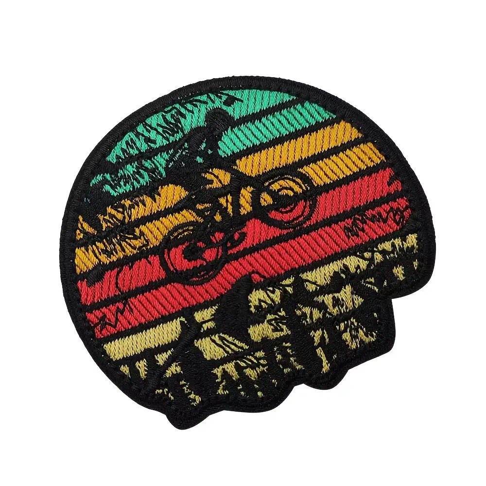 Embroidered Mountain Bike Velcro Patch