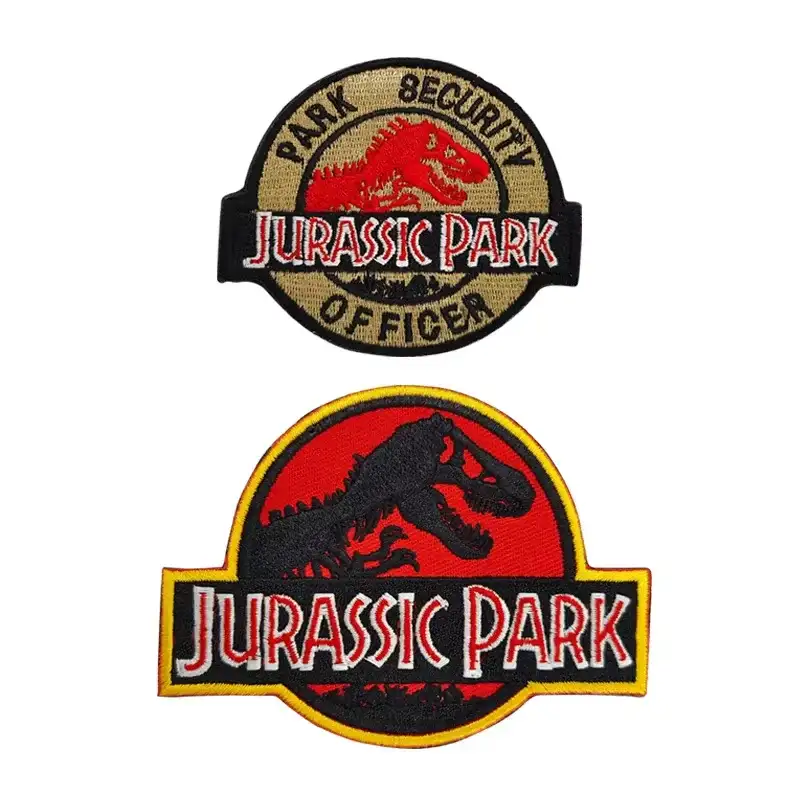 Vintage Dinosaur Embroidered Velcro Patch