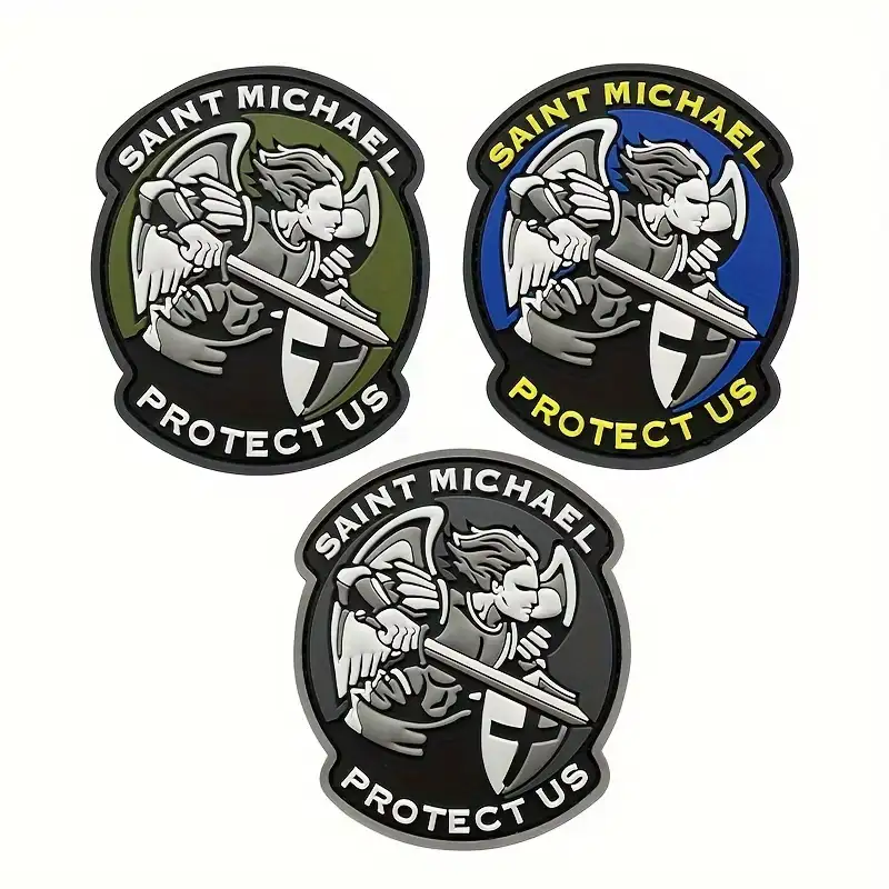 3D Saint Michael PVC Velcro Patch