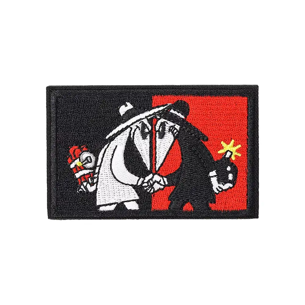 Fun embroidered text Velcro patches