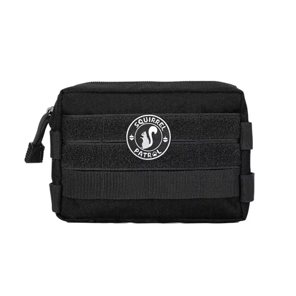 Squirrel Patrol Fun Embroidered Hook-and-Loop Badge