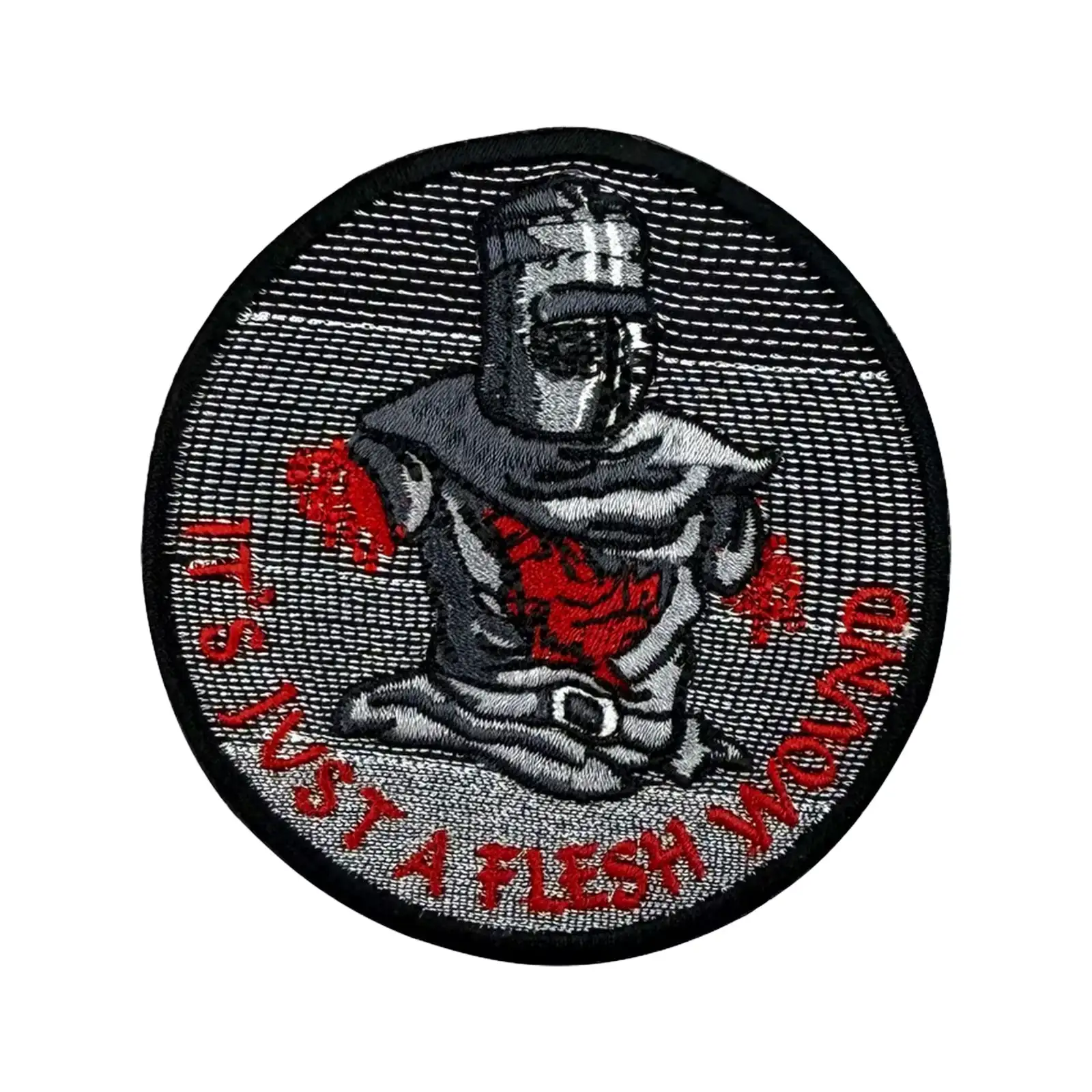 Funny 'Just a Superficial Wound' Velcro Embroidered Patch