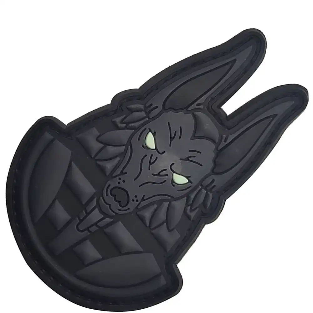 Glow-in-the-dark Anubis PVC Velcro Badge