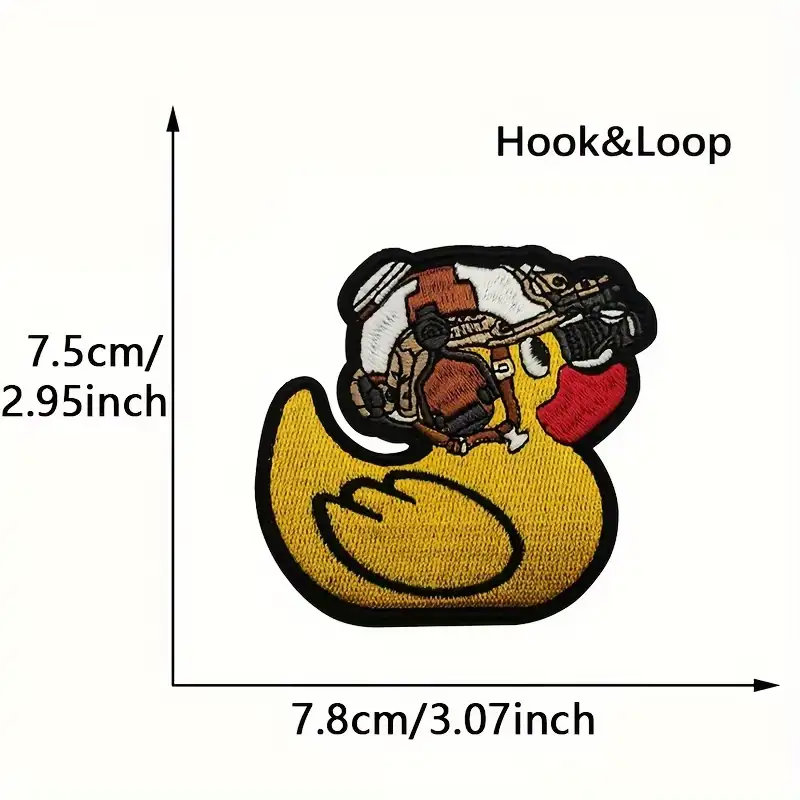 Cute Tactical Little Duck Velcro Embroidered Patch