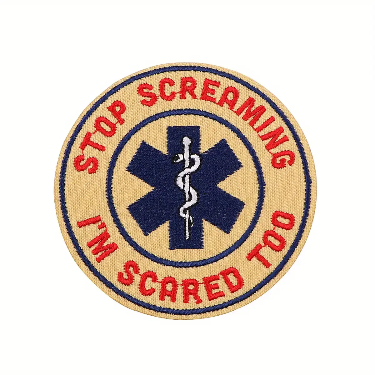 Funny First Aid-Themed Embroidered Iron-On Fabric Patch