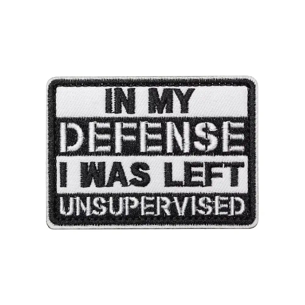 Tactical-style novelty embroidered Velcro patch