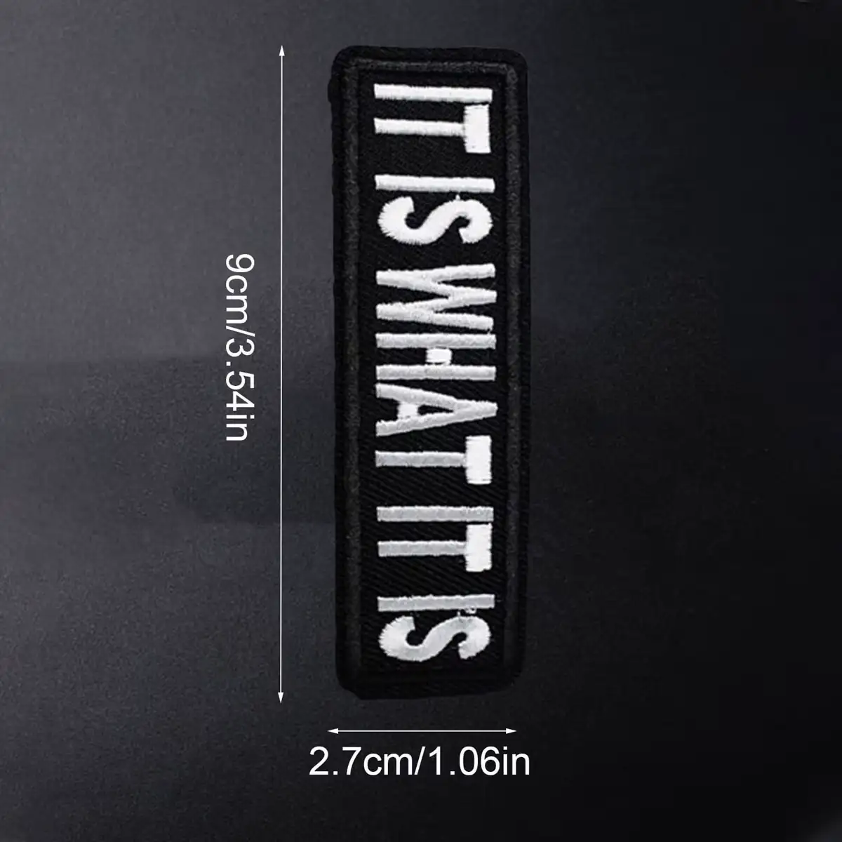 It Is What It Is Funny Embroidered Iron-On Patch