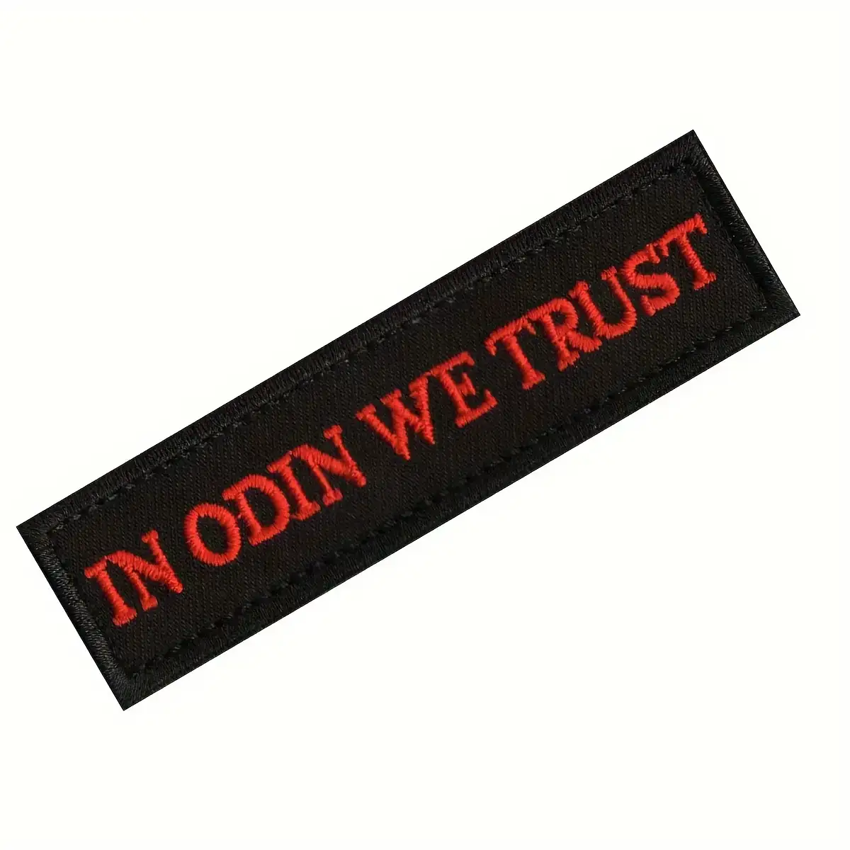 Odin-themed embroidered hook-and-loop patch