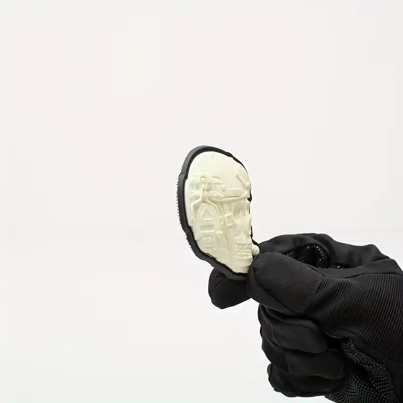 3D Glow-in-the-Dark Skull Soft PVC Velcro Patch Badge