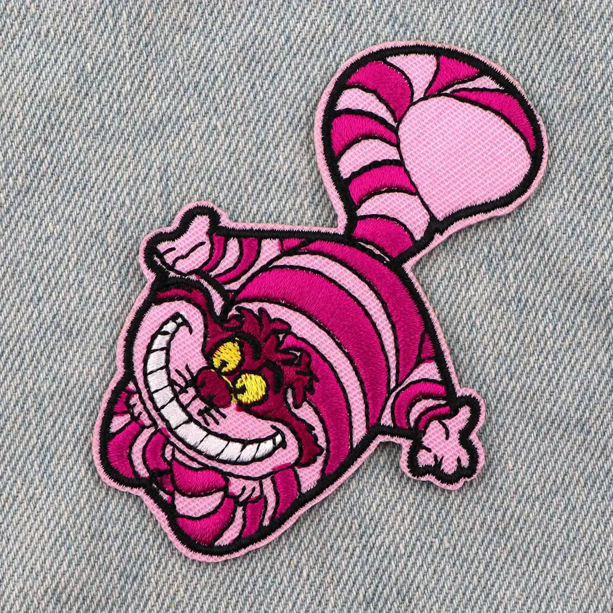 Alice in Wonderland Cheshire Cat Embroidered Iron-On Patch