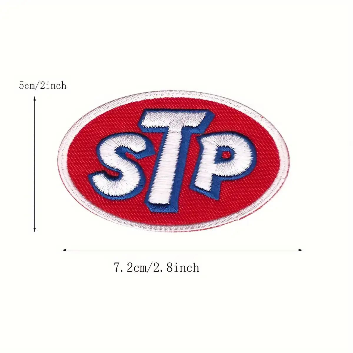 STP Motor Oil Vintage Embroidered Iron-On Patch