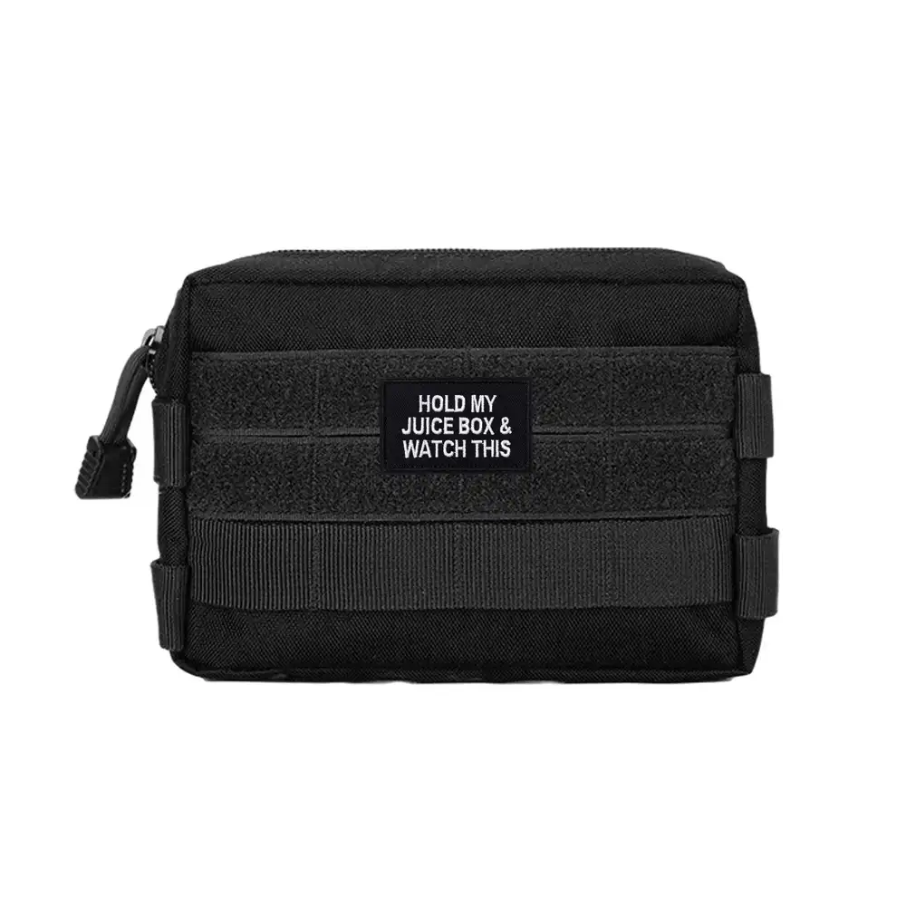 Tactical-style humorous text Velcro patch