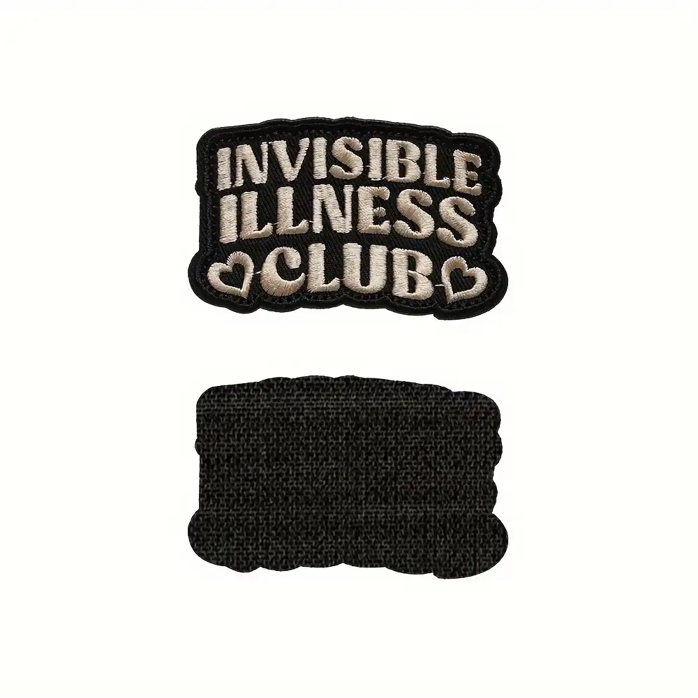 Invisible Illness Club Embroidered Velcro Patch
