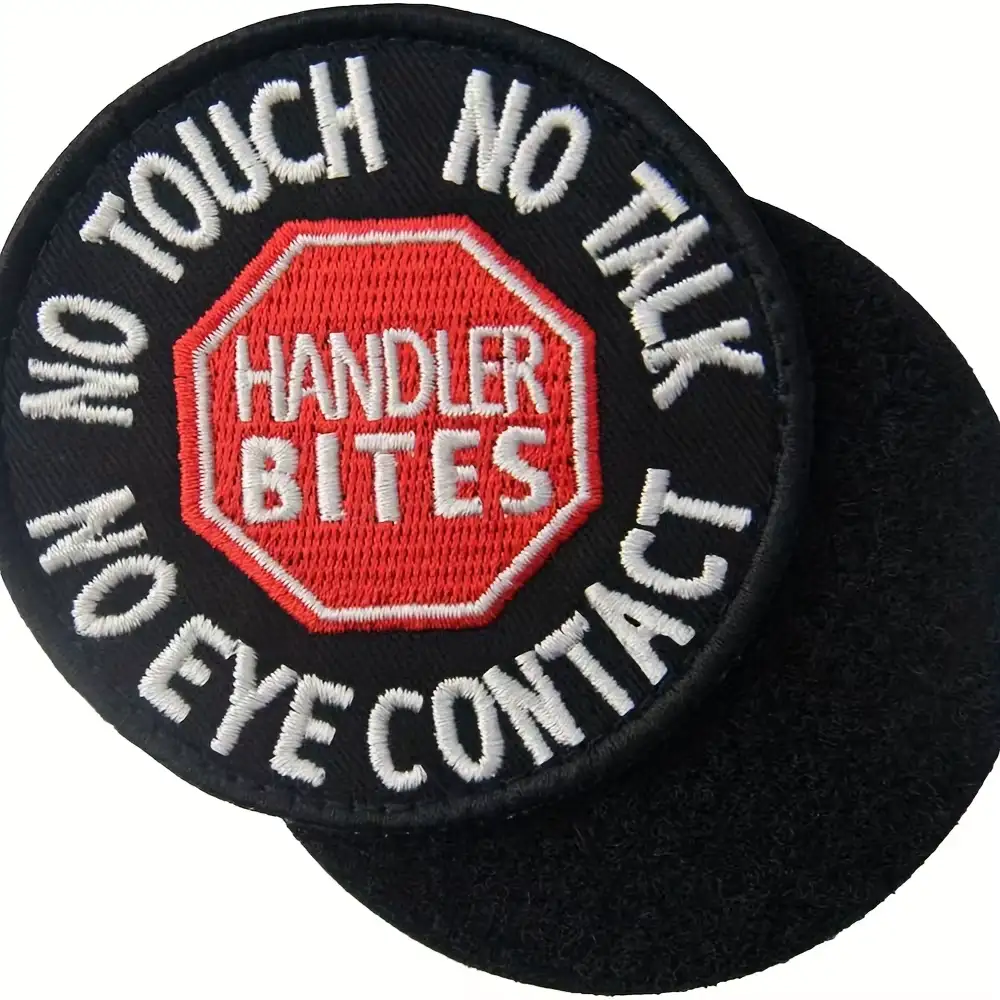 Embroidered Velcro Patch: Service Dog, Please Do Not Touch