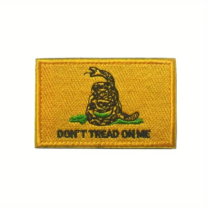 Don't Tread On Me Embroidered Hook-and-Loop Tactical Patch