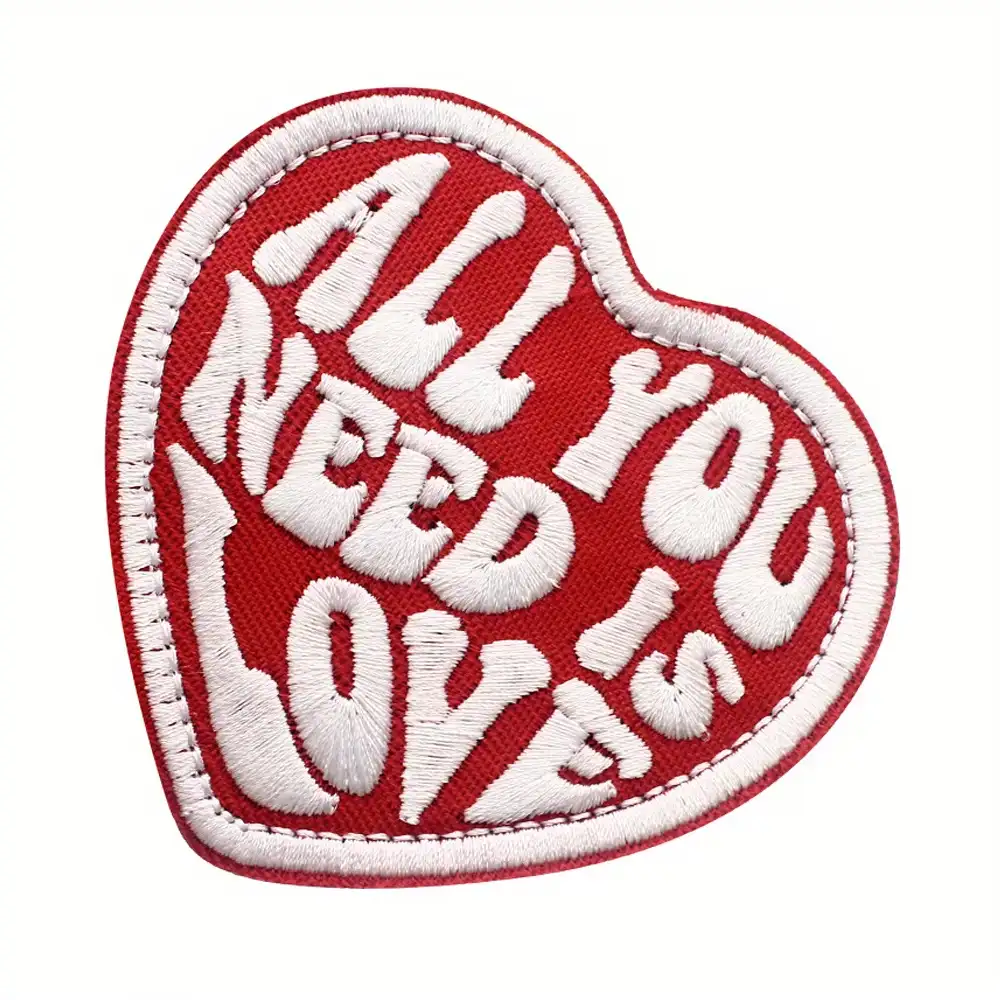 All You Need Is Love Velcro Embroidered Badge
