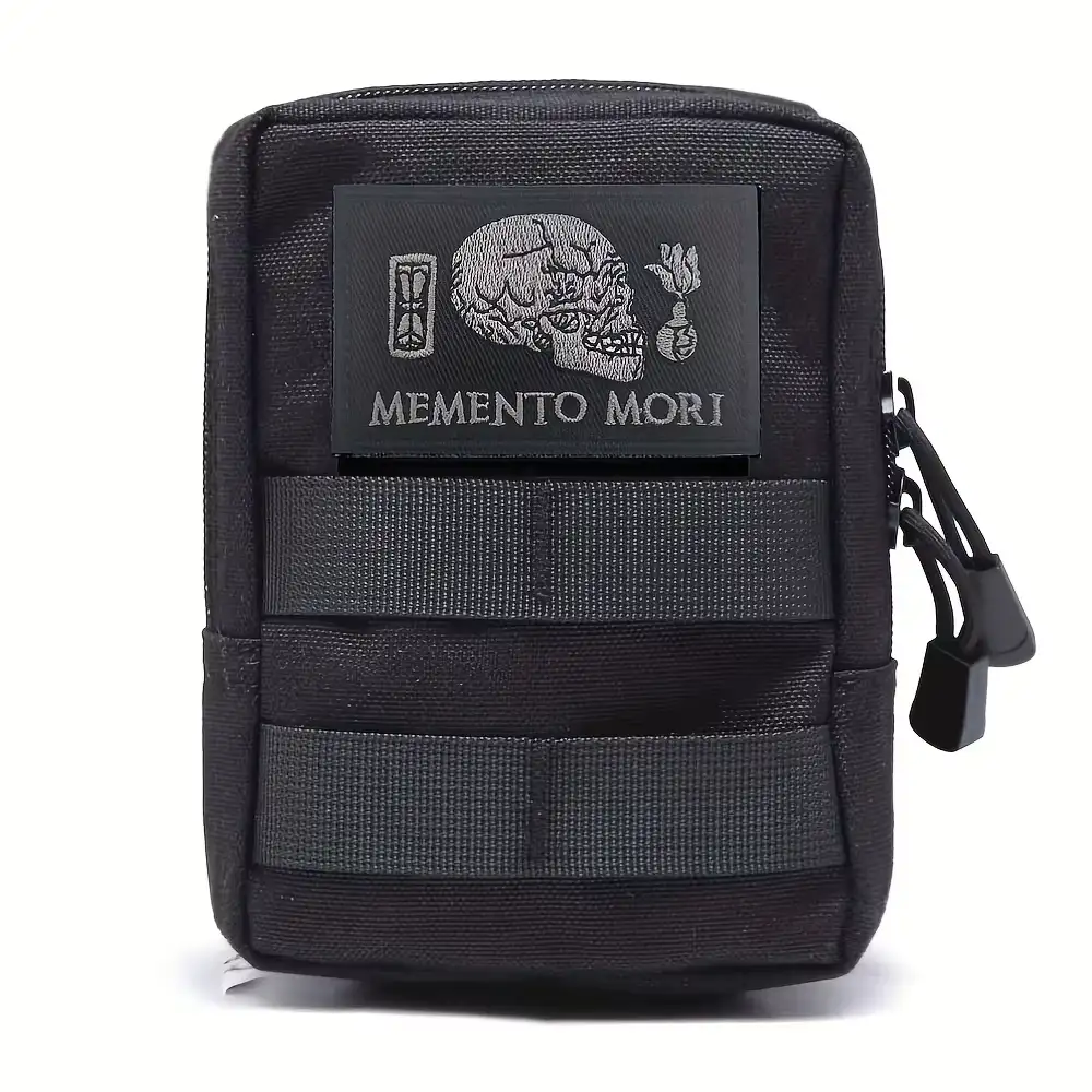 Gothic Skull Embroidered MOLLE Backpack Patch