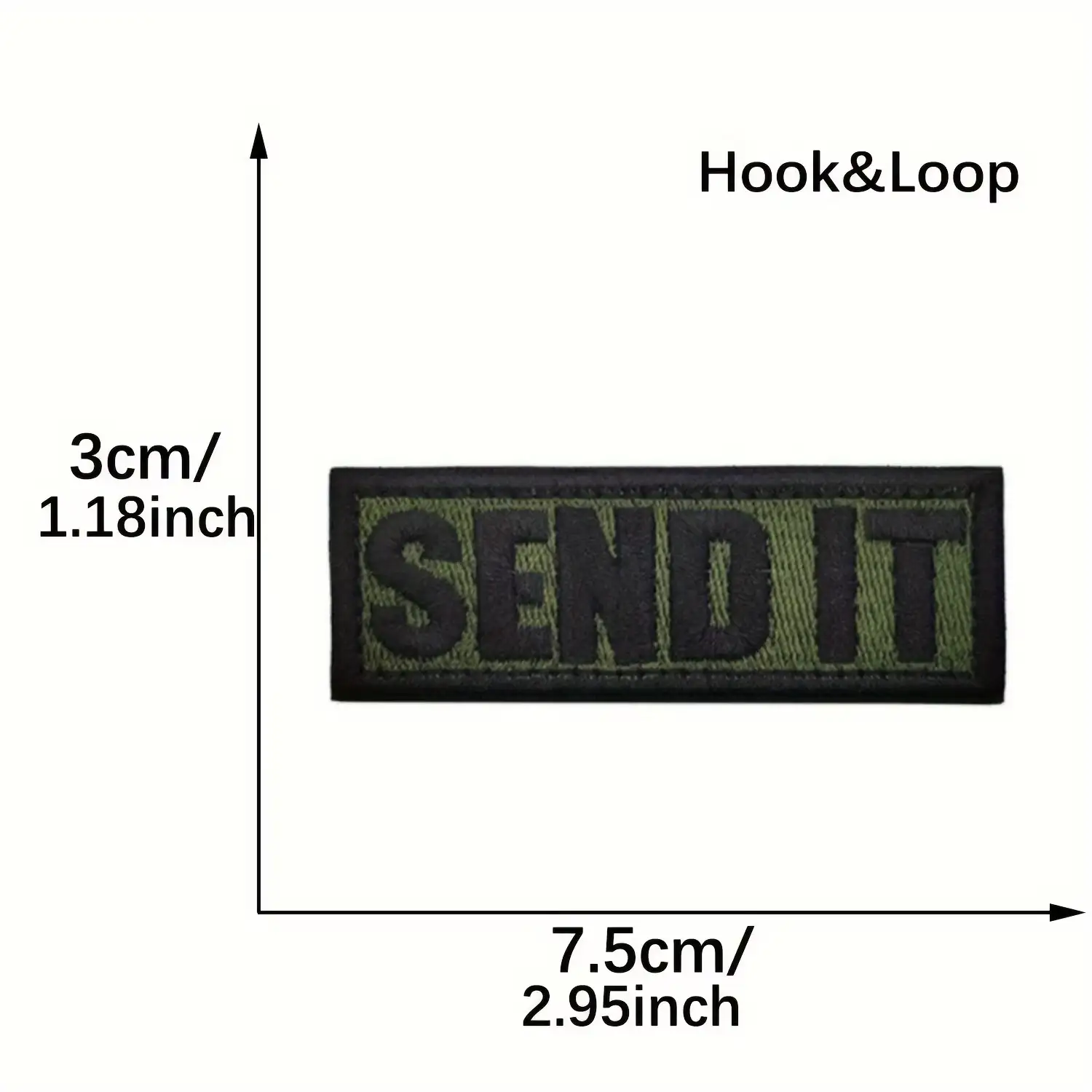 Send It刺繡魔鬼氈戰術布貼