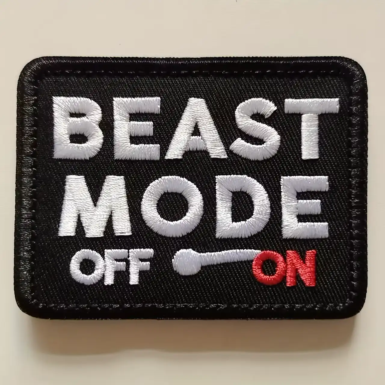 Beast Mode Quirky Tactical Embroidered Velcro Patch