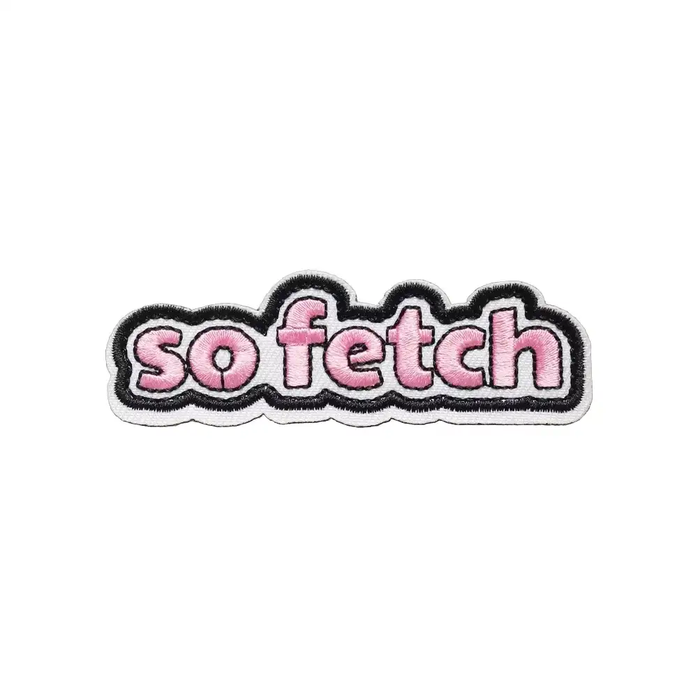 SO FETCH Fun Embroidered Velcro Patch