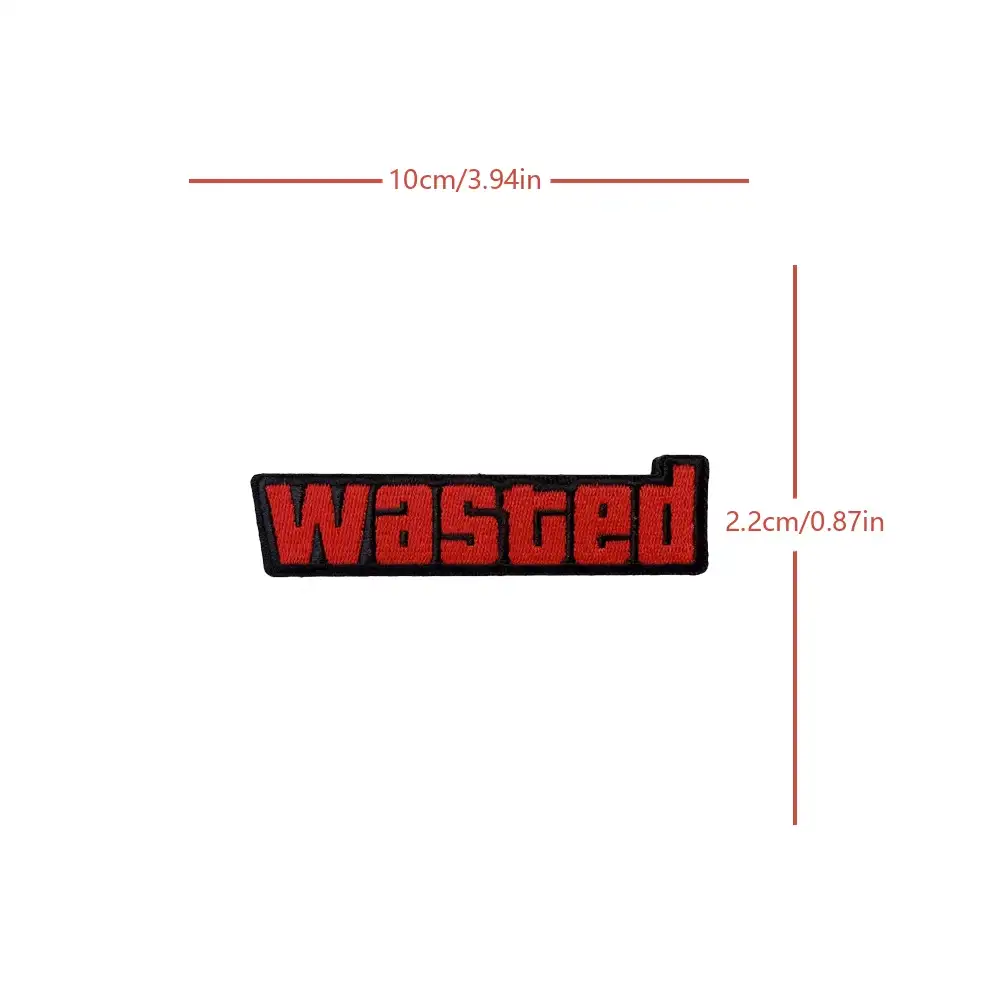 GTA WASTED Game Meme Tactical Velcro Badge