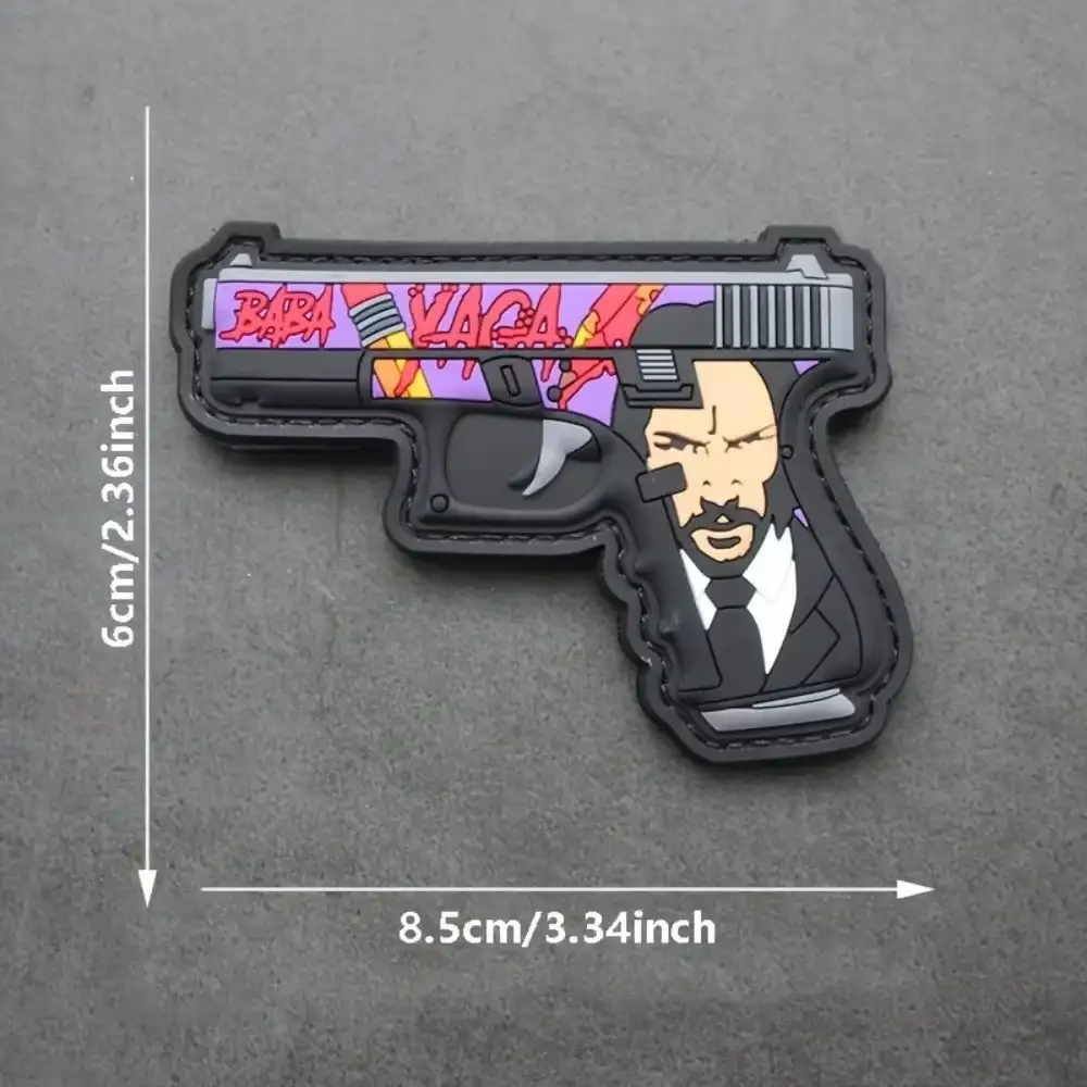 Babayaga Gun Pattern 3D PVC Velcro Patch