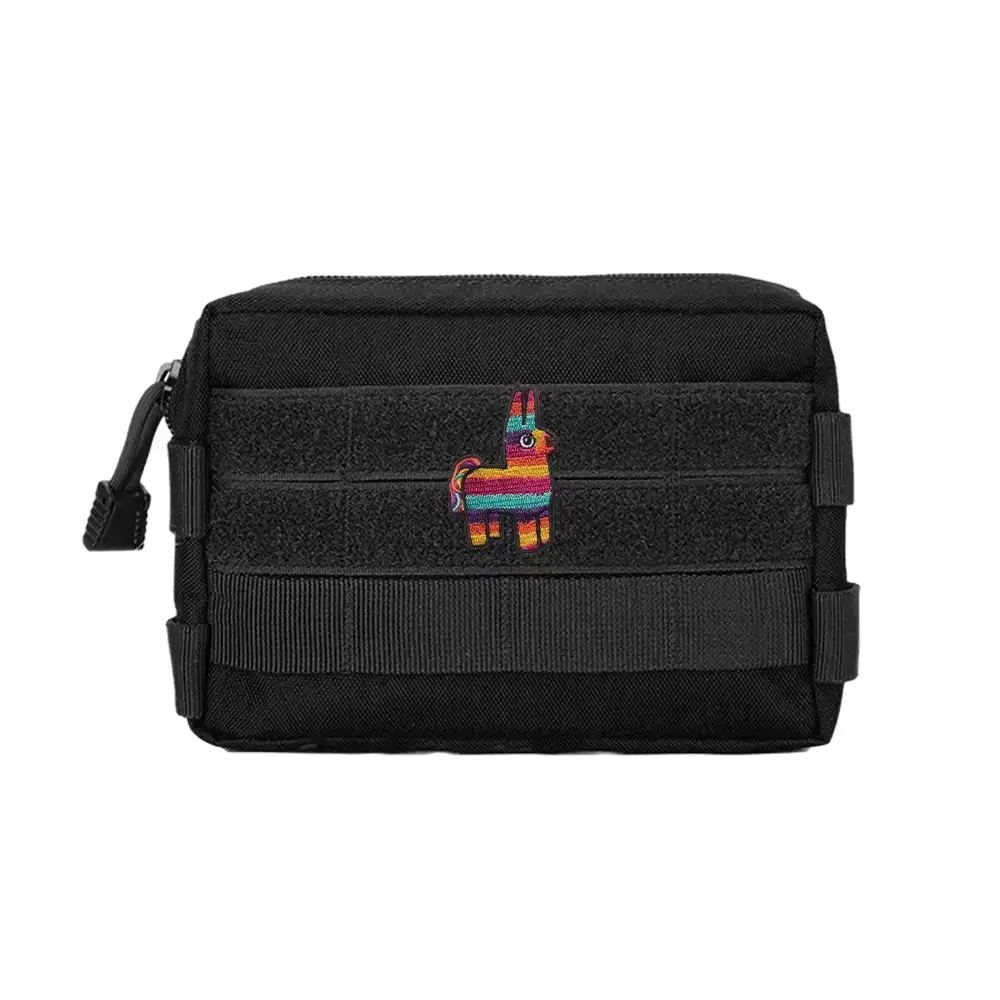Rainbow Donkey Cartoon Embroidered Velcro Patch
