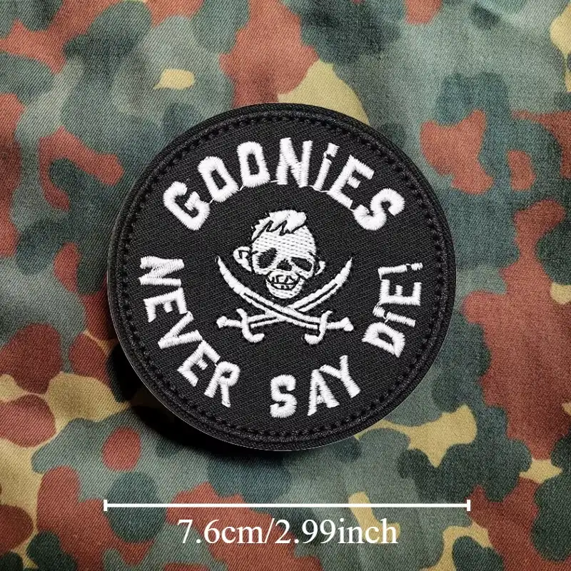 Goonies 'Never Say Die' Embroidered Velcro Patch