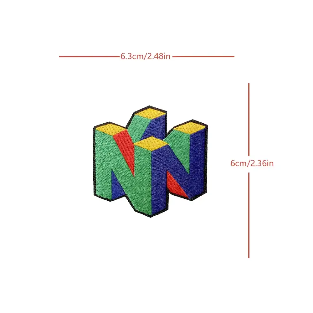 N64復古遊戲主題魔鬼氈布章