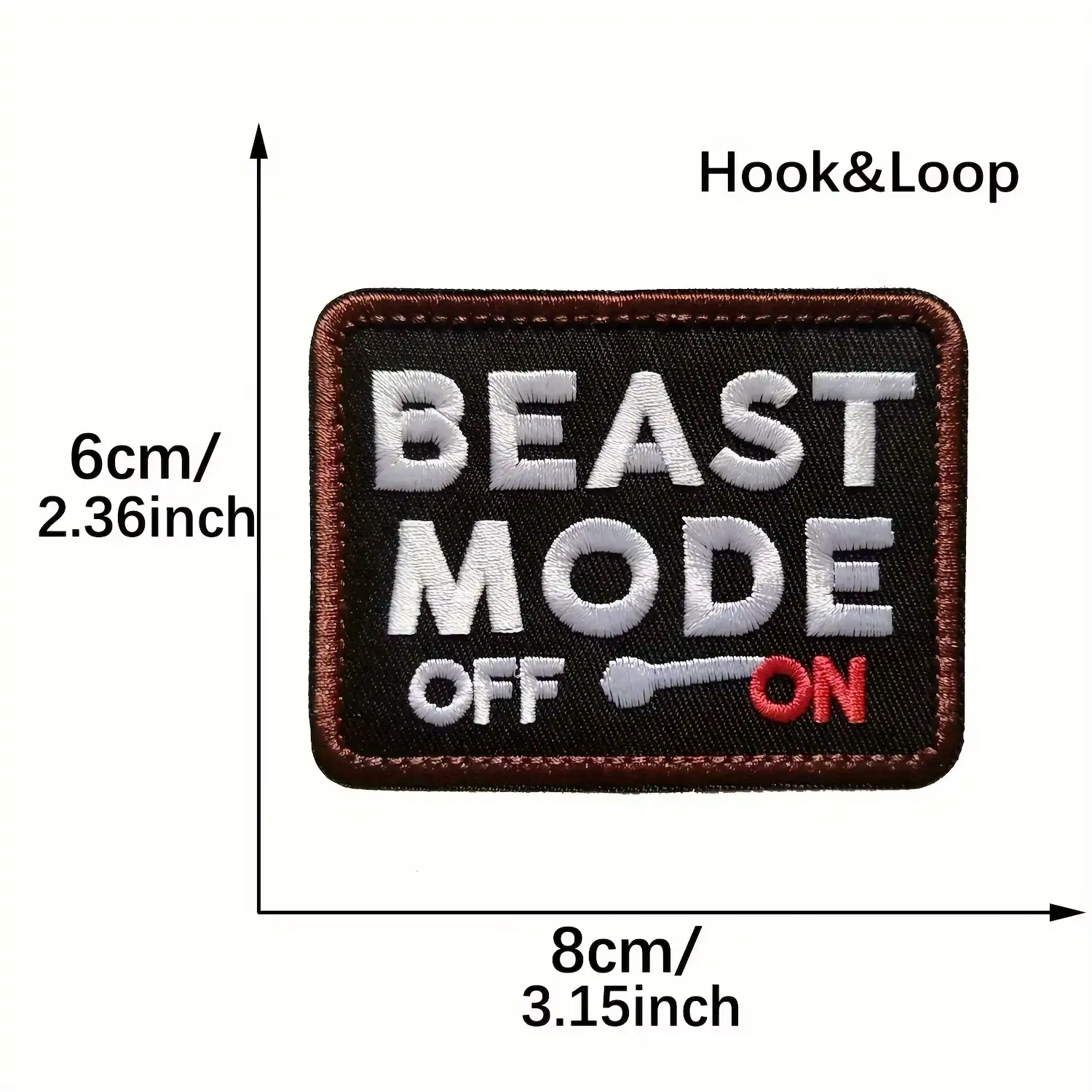 Beast Mode Quirky Tactical Embroidered Velcro Patch