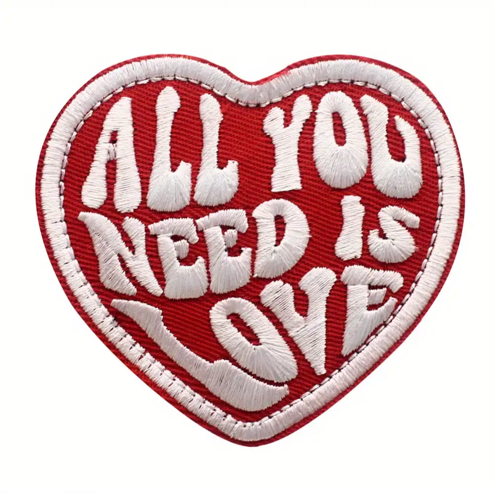 All You Need Is Love Velcro Embroidered Badge