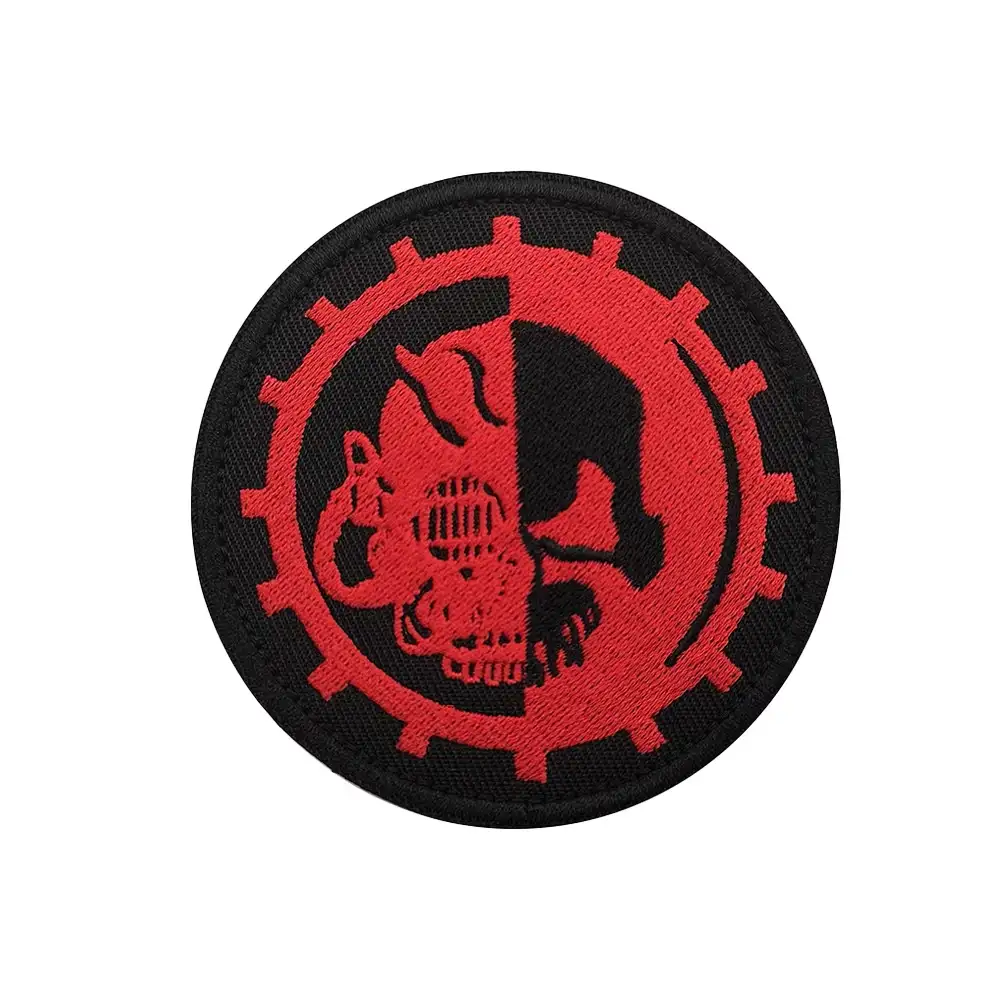 40K Mechanicus Embroidered Velcro Backpack Patch