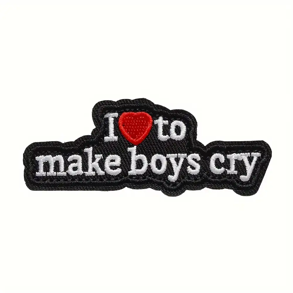 Funny 'I Love Making Boys Cry' Tactical Velcro Patch Badge
