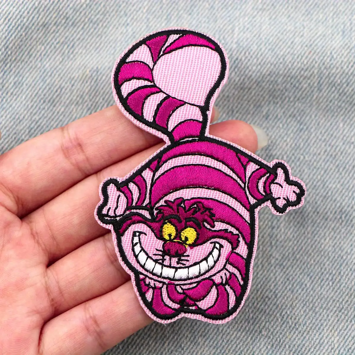 Alice in Wonderland Cheshire Cat Embroidered Iron-On Patch