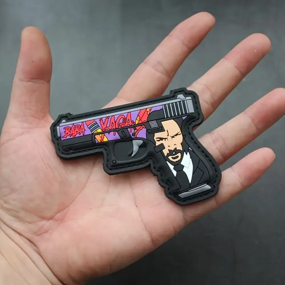 Babayaga Gun Pattern 3D PVC Velcro Patch