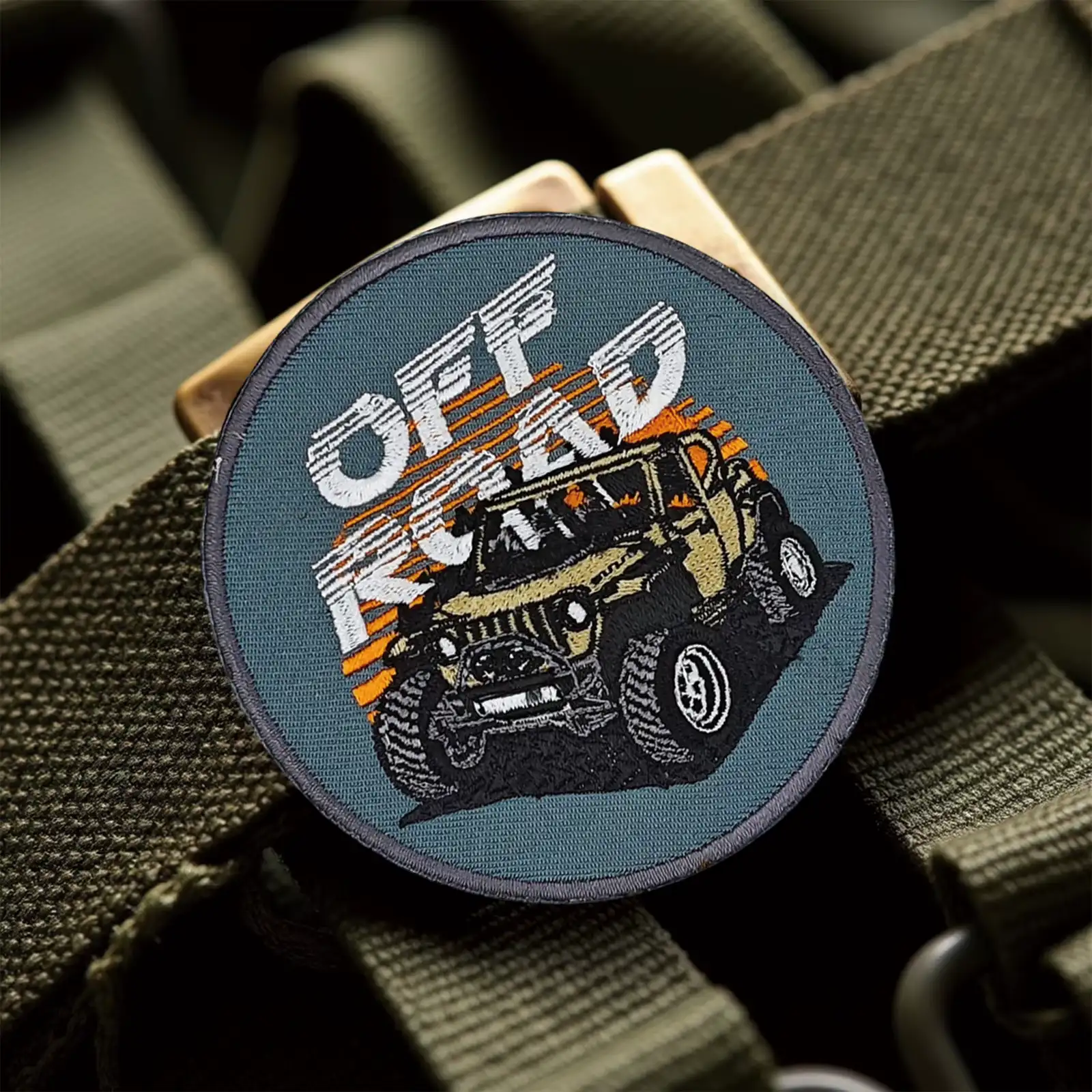 Off-Road Adventure Embroidered Velcro Patch