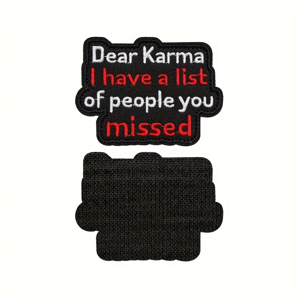 Funny meme Velcro embroidered patch compatible with tactical backpacks