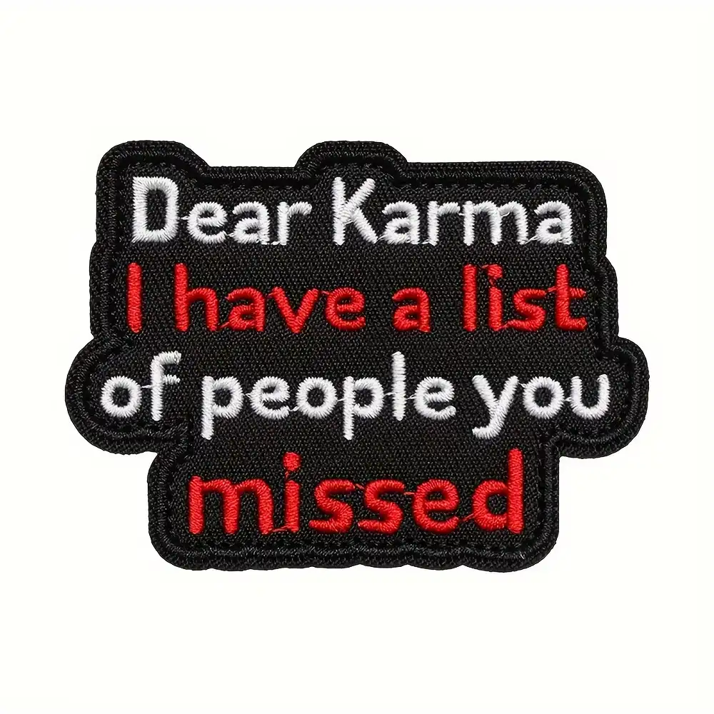 Funny meme Velcro embroidered patch compatible with tactical backpacks