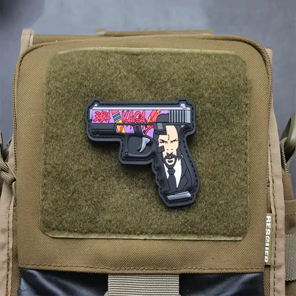 Babayaga Gun Pattern 3D PVC Velcro Patch