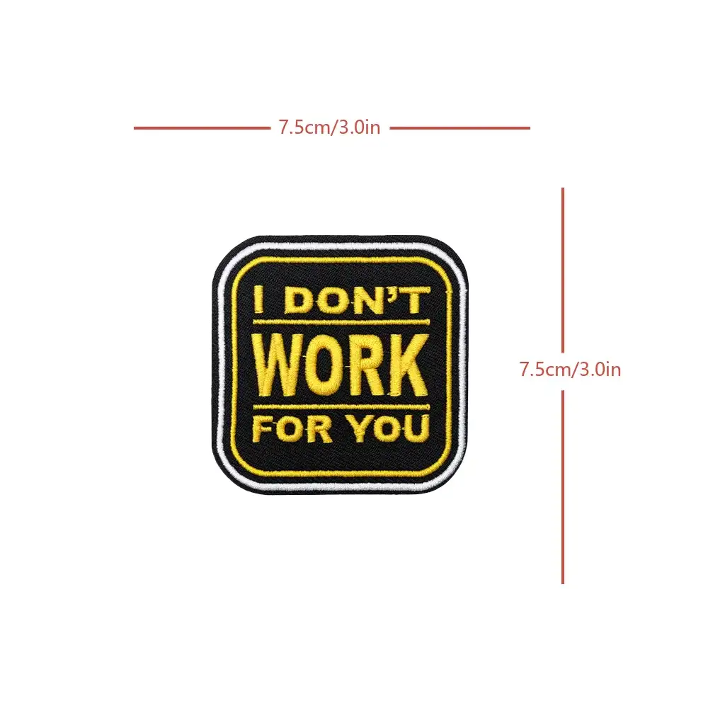 Novelty Text Velcro Tactical Patch