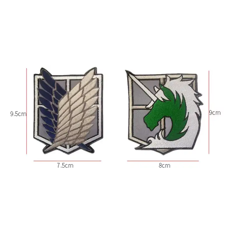 進擊的巨人調查兵團自由之翼刺繡魔術貼臂章