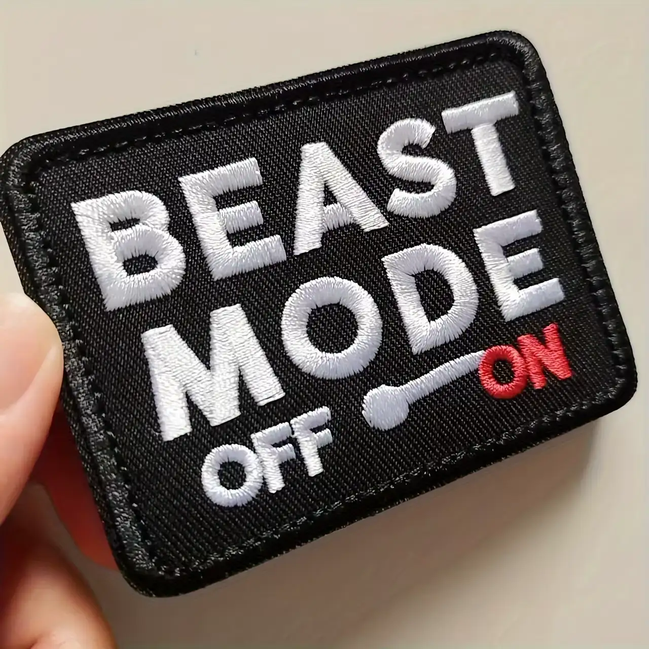 Beast Mode Quirky Tactical Embroidered Velcro Patch