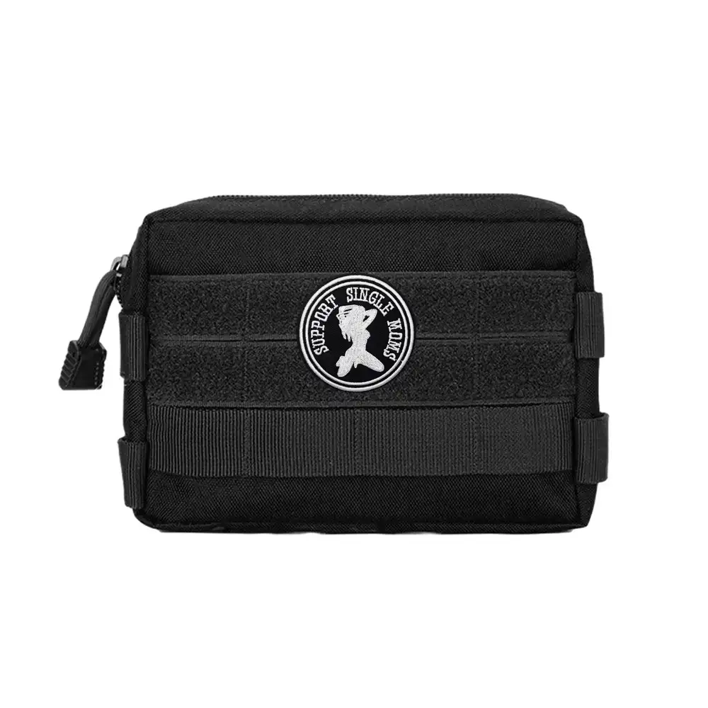 Support Single Mothers Text Velcro Patch