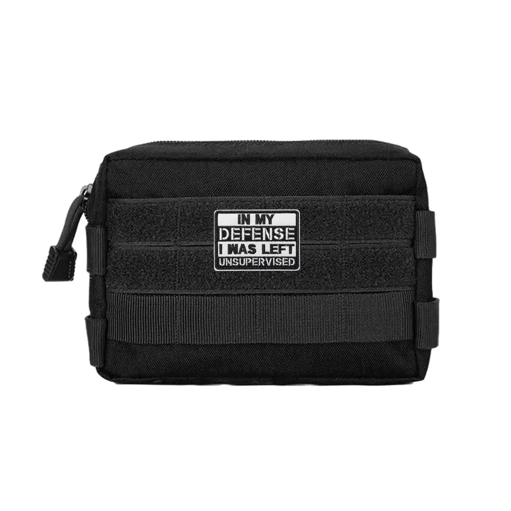 Tactical-style novelty embroidered Velcro patch