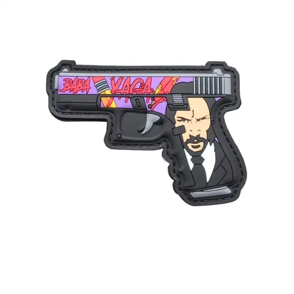 Babayaga Gun Pattern 3D PVC Velcro Patch