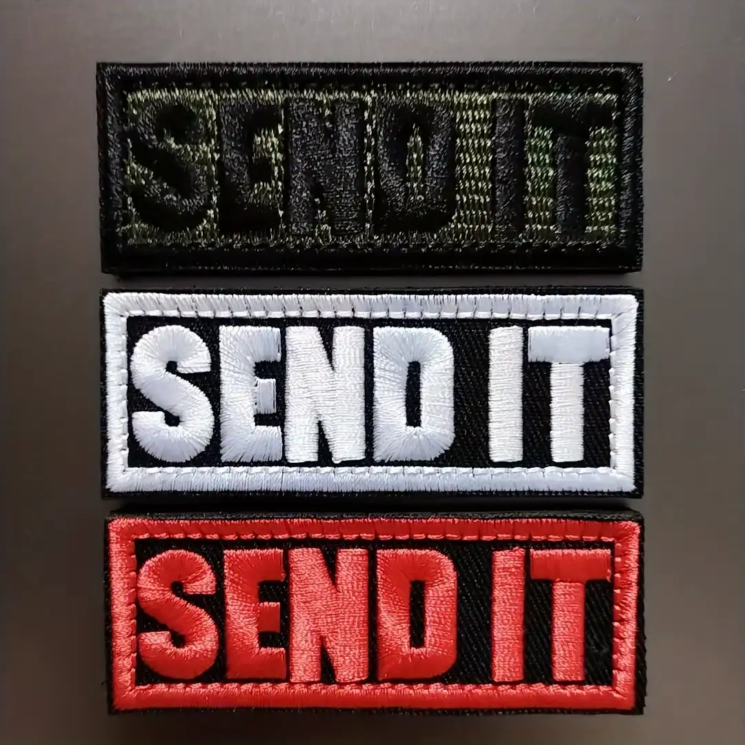 Send It刺繡魔鬼氈戰術布貼