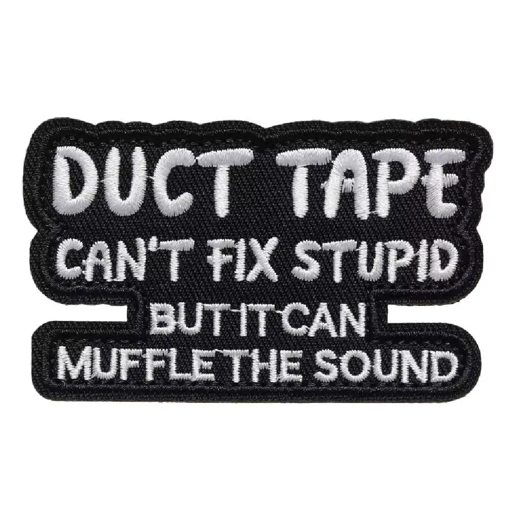 Novelty Tape Embroidered Velcro Badge